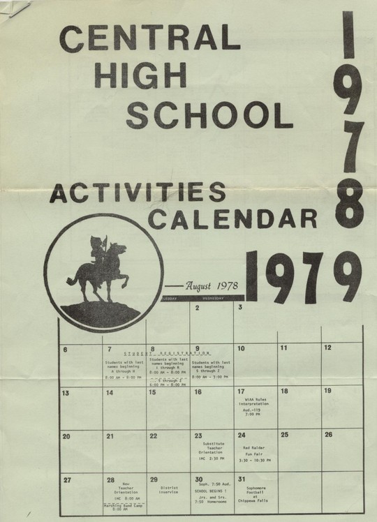 Activities Calendar